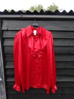 Carnavals blouse rood Dames (maat zie omschrijving), Carnaval, Maat 46/48 (XL) of groter, Ophalen of Verzenden, Zo goed als nieuw