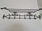 Metalen Wandkapstok met Hoedenplank, Ophalen of Verzenden