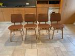 4 Gebruikte Eetkamerstoelen. Stoffering skai, Ophalen, Gebruikt, Bruin, Vier