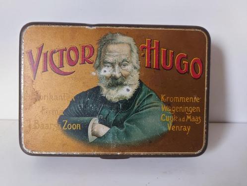 Vintage antiek blik van Victor Hugo, Verzamelen, Blikken, Gebruikt, Overige, Overige merken, Ophalen of Verzenden