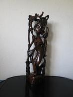prachtig beeld uit coromandel hout gesneden 42 cm, Antiek en Kunst, Ophalen of Verzenden