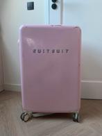 Roze SUITSUIT Koffer met Wieltjes, Sieraden, Tassen en Uiterlijk, Koffers, Gebruikt, Hard kunststof, Ophalen of Verzenden, 70 cm of meer