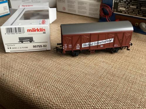 Marklin 00759-02 DB STÜCKGUTSCHNELLVERKEHR nieuw in ovp, Hobby en Vrije tijd, Modeltreinen | H0, Nieuw, Wagon, Wisselstroom, Märklin