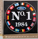 Vintage sticker merk logo Ford No 1 1984 vlaggen, Ophalen of Verzenden, Zo goed als nieuw, Overige typen