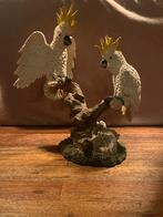 Kaketoes Beeld, Ophalen of Verzenden, Zo goed als nieuw, Kunststof, Dierenbeeld