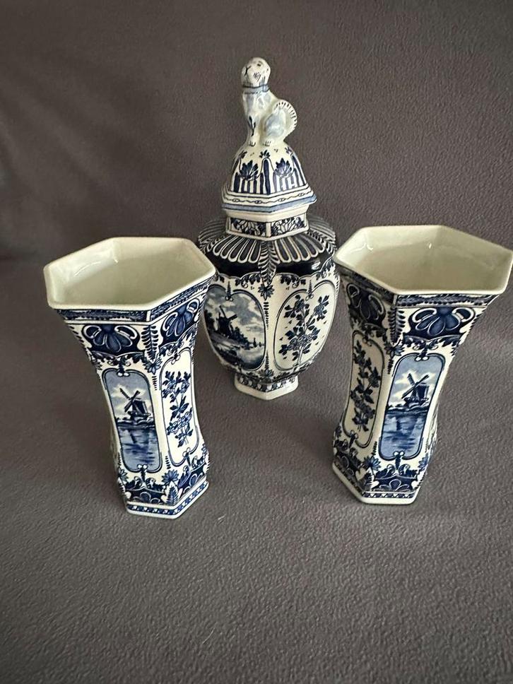 Kaststel in delfts blauw by Villeroy & Boch, Antiek en Kunst, Antiek | Vazen, Ophalen of Verzenden