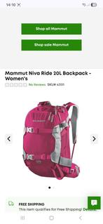 Rugtas Mammut wintersport NIEUW, 25 tot 40 cm, Nieuw, Overige merken, 45 tot 60 cm