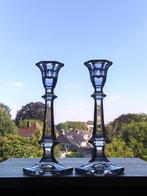 Stel Kandelaars Kristal Vitrometan, Antiek en Kunst, Antiek | Glas en Kristal, Ophalen of Verzenden