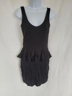 Gave zwarte jurk met roesje mt S merk River Island, Kleding | Dames, ., Zwart, Ophalen of Verzenden, Zo goed als nieuw