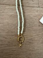 By Nouck glasparel ketting 79cm - Nieuw met dustbag, Sieraden, Tassen en Uiterlijk, Kettingen, Ophalen of Verzenden, Nieuw, Wit