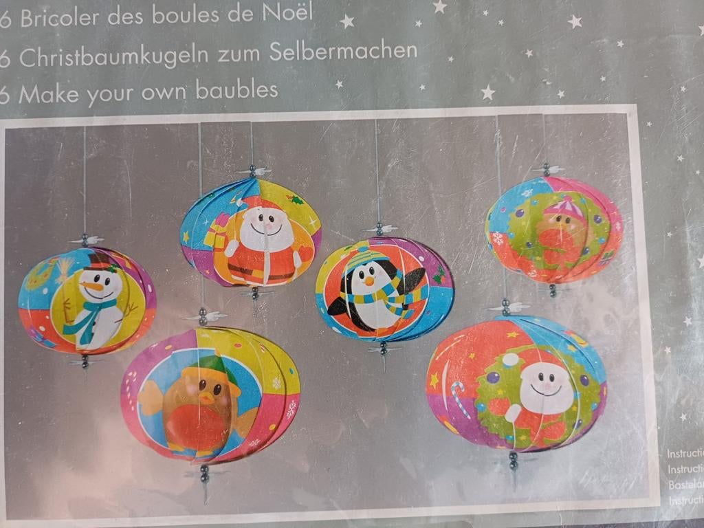 KNUTSEL KERSTBALLEN ( NIEUW ), Diversen, Kerst, Ophalen of Verzenden, Nieuw