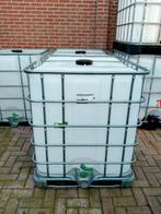 1000 liter IBC, regenton, houtkrat, waterton, slowfeeder, 150 liter of meer, Ophalen, Zo goed als nieuw, Kunststof