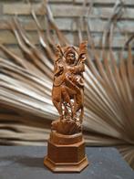 Radha Krishna Beeld - Handgesneden - Indonesië - 30cm, Antiek en Kunst, Kunst | Beelden en Houtsnijwerken, Ophalen of Verzenden