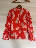 Fabienne Chapot Blouse Maat 40 Oranje/Wit, Ophalen of Verzenden, Zo goed als nieuw, Maat 38/40 (M), Oranje