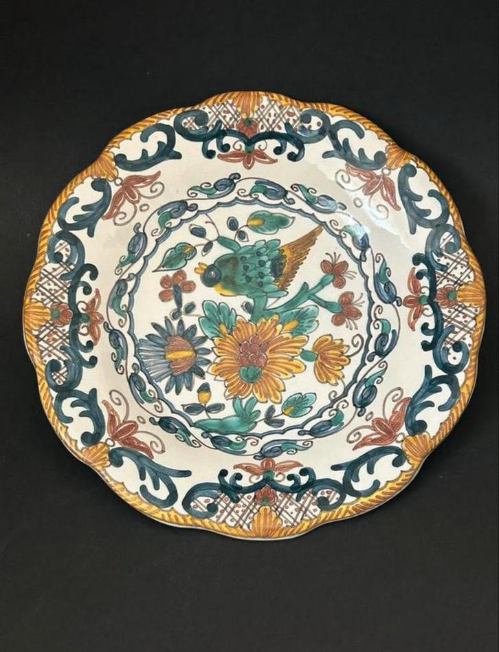 Wandbordje Makkum Aardewerk, Antiek en Kunst, Antiek | Wandborden en Tegels, Ophalen of Verzenden