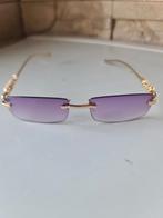 Cartier look alike zonnebril paars/goud, Overige merken, Zonnebril, Paars, Ophalen of Verzenden