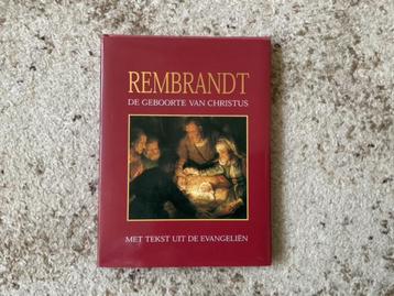 boek met werk van Rembrandt van de geboorte van Christus beschikbaar voor biedingen