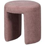 Woood - Poef / Kruk Charlie - Blush - € per stuk, Ophalen, Minder dan 50 cm, Rond, Nieuw
