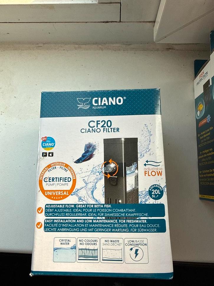 Ciano CF20 Aquarium Filter - Nieuw in doos!, Computers en Software, Ontwerp- en Bewerkingssoftware, Nieuw, MacOS, Ophalen of Verzenden