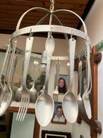 Hanglamp met bestek, Ophalen of Verzenden, Zo goed als nieuw, Metaal, Minder dan 50 cm
