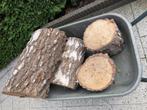 Te koop open haard hout, Tuin en Terras, Haardhout, Minder dan 3 m³, Ophalen, Stammen