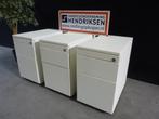 Compact wit stalen ladeblok / verrijdbare ladekast 3 lades, Ophalen, Gebruikt, Nb, Nb