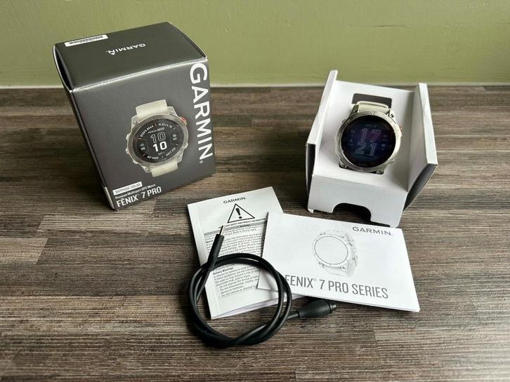 25112 Garmin Fenix 7 Pro Sapphire Solar met garantie, Sieraden, Tassen en Uiterlijk, Sporthorloges, Zo goed als nieuw, Android