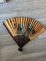 Grote Vintage Gouden Waaier oosterse Wanddecoratie, Antiek en Kunst, Kunst | Niet-Westerse kunst, Ophalen