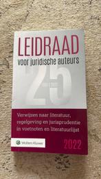 Leidraad voor juridische auteurs 2022, Ophalen of Verzenden, Alpha, Zo goed als nieuw, HBO