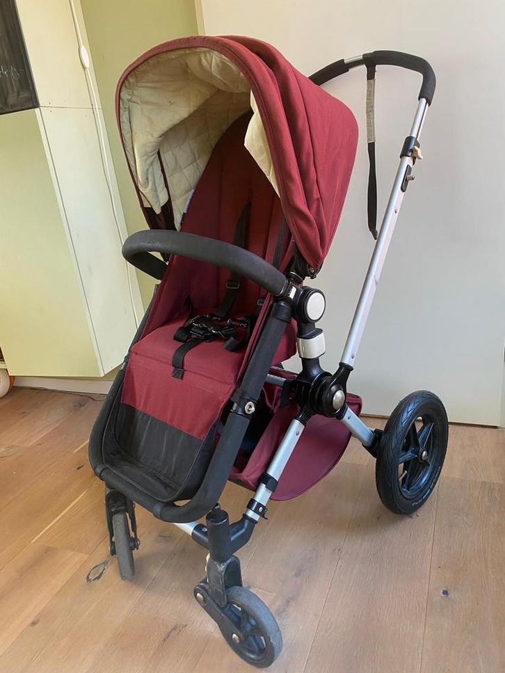 Bugaboo Frog, Kinderen en Baby's, Kinderwagens en Combinaties, Gebruikt, Kinderwagen, Bugaboo, Luchtbanden, Met reiswieg, Verstelbare duwstang