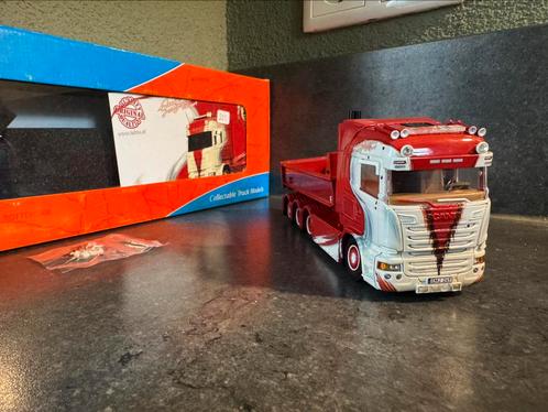 TEKNO - Glen Johnsson Scania hookl, Hobby en Vrije tijd, Modelauto's | 1:50, Zo goed als nieuw, Bus of Vrachtwagen, Tekno, Ophalen of Verzenden