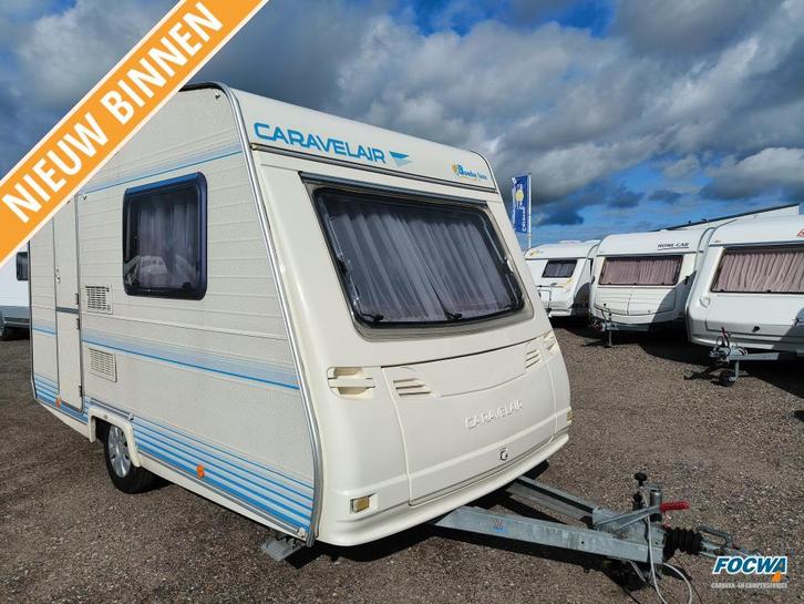 Caravelair Bamba de Luxe 350 Dwarsbed Zit Toilet Tent, Caravans en Kamperen, Caravans, Bedrijf, tot en met 2, 500 - 750 kg, Rondzit
