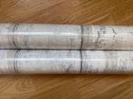 Twee rollen houtlook vliesbehang van Decomode., Huis en Inrichting, Stoffering | Behang, Ophalen of Verzenden, Wit