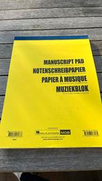 Muziekblok 12 balks 100 vel, Muziek en Instrumenten, Ophalen of Verzenden, Zo goed als nieuw, Artiest of Componist, Klassiek