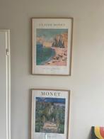 Monet posters met houten lijst (en glas), Verzamelen, A1 t/m A3, Zo goed als nieuw, Rechthoekig Staand, Ophalen