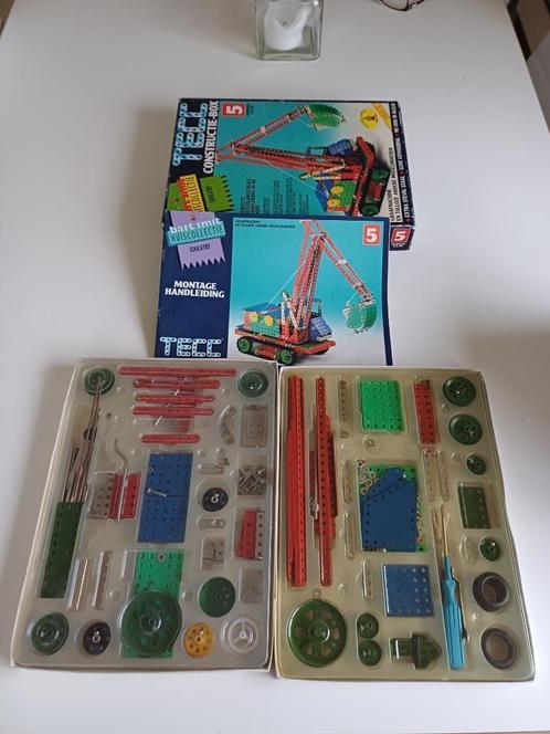 Constructie box metaal bouwdoos meccano look, Hobby en Vrije tijd, Modelbouw | Overige, Gebruikt, Ophalen of Verzenden