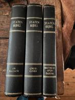 Oude 3 delige statenbijbel met mooie koperen sluitingen, Antiek en Kunst, Antiek | Boeken en Bijbels, Ophalen of Verzenden