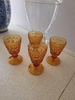 set van 4 Italiaanse kristallen wijnglazen foto 1 t/m 4