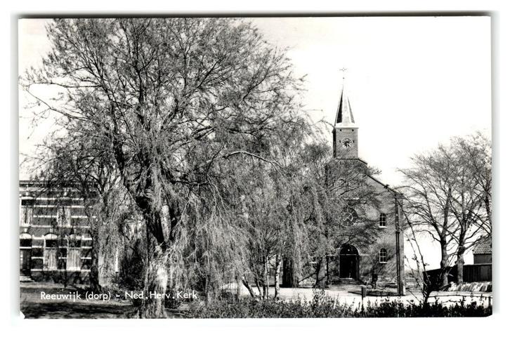 Reeuwijk, (dorp) Ned. Herv. Kerk, Verzamelen, Ansichtkaarten | Nederland, Ongelopen, Zuid-Holland, 1940 tot 1960, Verzenden