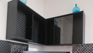 2x Uppspel Vitrinekast met Glas beschikbaar voor biedingen