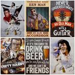 Cowboy Jack's whiskey reclamebord van metaal wandbord, Reclamebord, Ophalen of Verzenden, Zo goed als nieuw
