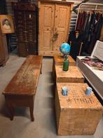 Kasten banken  oud /antiek/brocant op voorraad., Ophalen