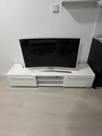 Witte Tv kast, Ophalen, Gebruikt, 150 tot 200 cm, Minder dan 100 cm