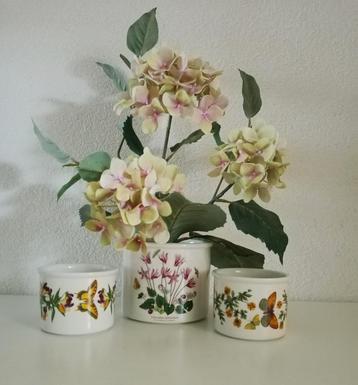 Portmeirion plantenpotten, vintage jaren 70 beschikbaar voor biedingen