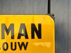 A J Dijksman Tank en Silobouw emaille bord, Ophalen of Verzenden, Gebruikt, Reclamebord