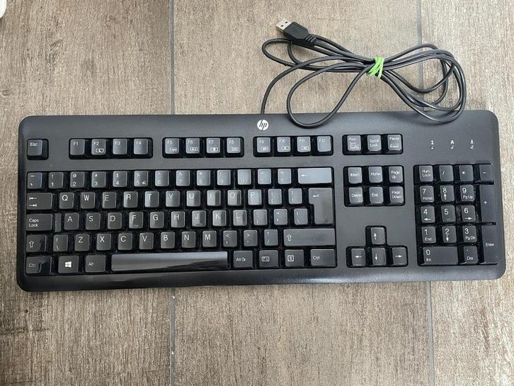 HP KU-1156 USB Keyboard (Qwerty US) Black PN 672647-L32 INTL, Computers en Software, Toetsenborden, Ophalen of Verzenden