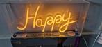 Light Zone "Happy" neon geel lamp, Nieuw, Neonlamp, Modern, Ophalen of Verzenden