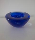 Kobalt blauwe Kosta Boda Atoll waxinelicht. Zweden, Antiek en Kunst, Antiek | Glas en Kristal, Ophalen of Verzenden