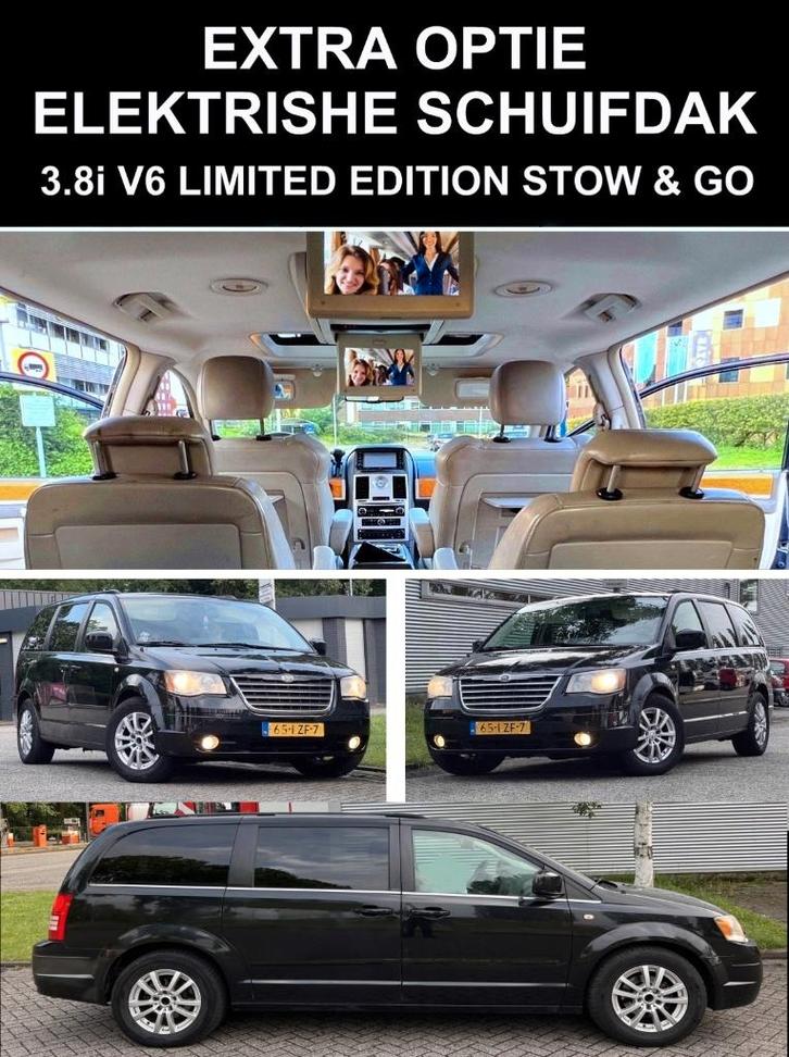Grand Town&country 3.8i Stow n Go Leer 7p Nav Dvd Tv Inr Mog, Auto's, Chrysler, Bedrijf, Grand Voyager, ABS, Airbags, Airconditioning
