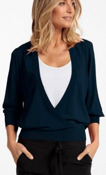 Nieuwe Studio Anneloes overslag trui donkerblauw XL beschikbaar voor biedingen